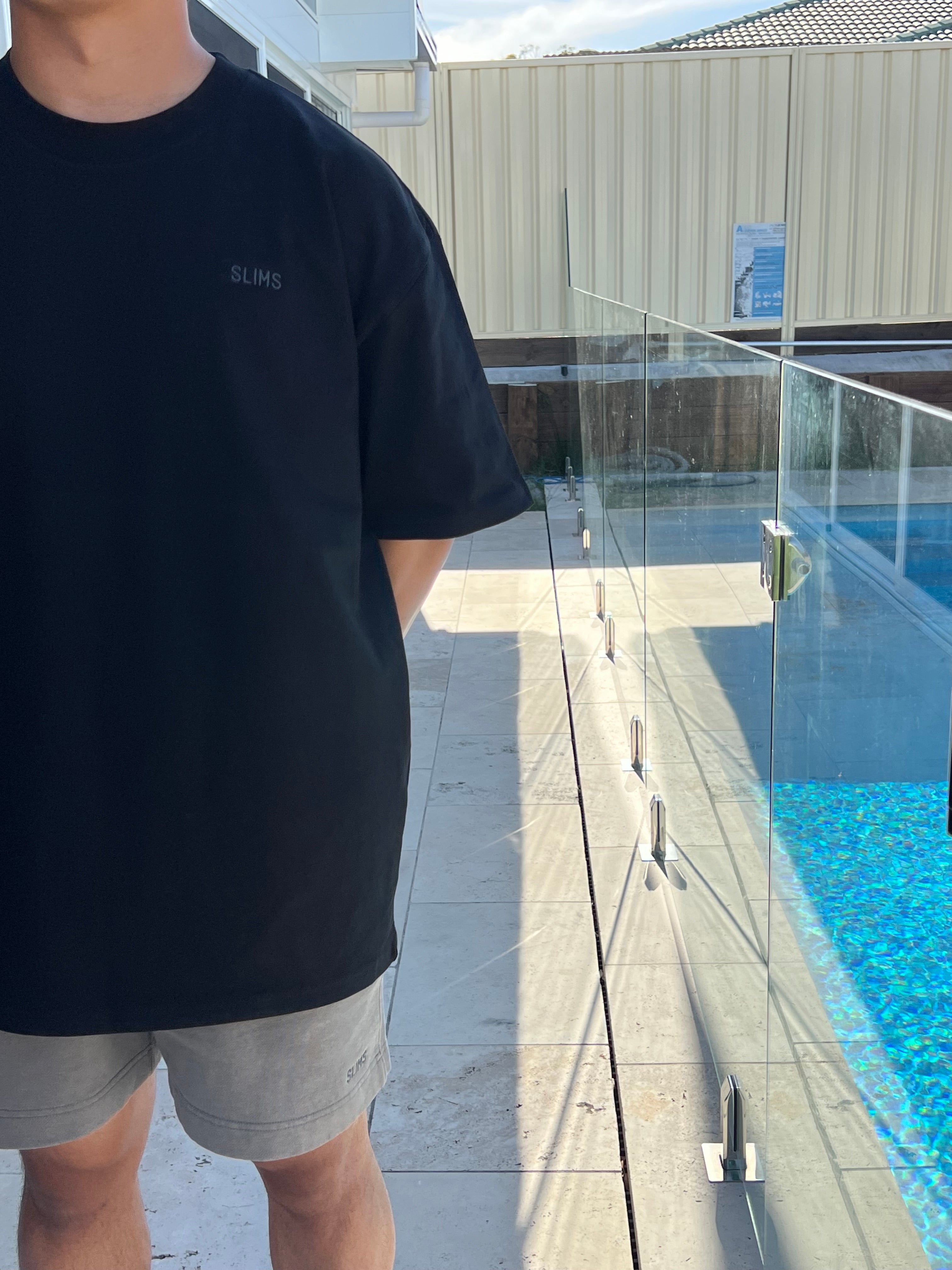 Mens Grey Slims Shorts (Shorts Only) -PREPAID ITEM