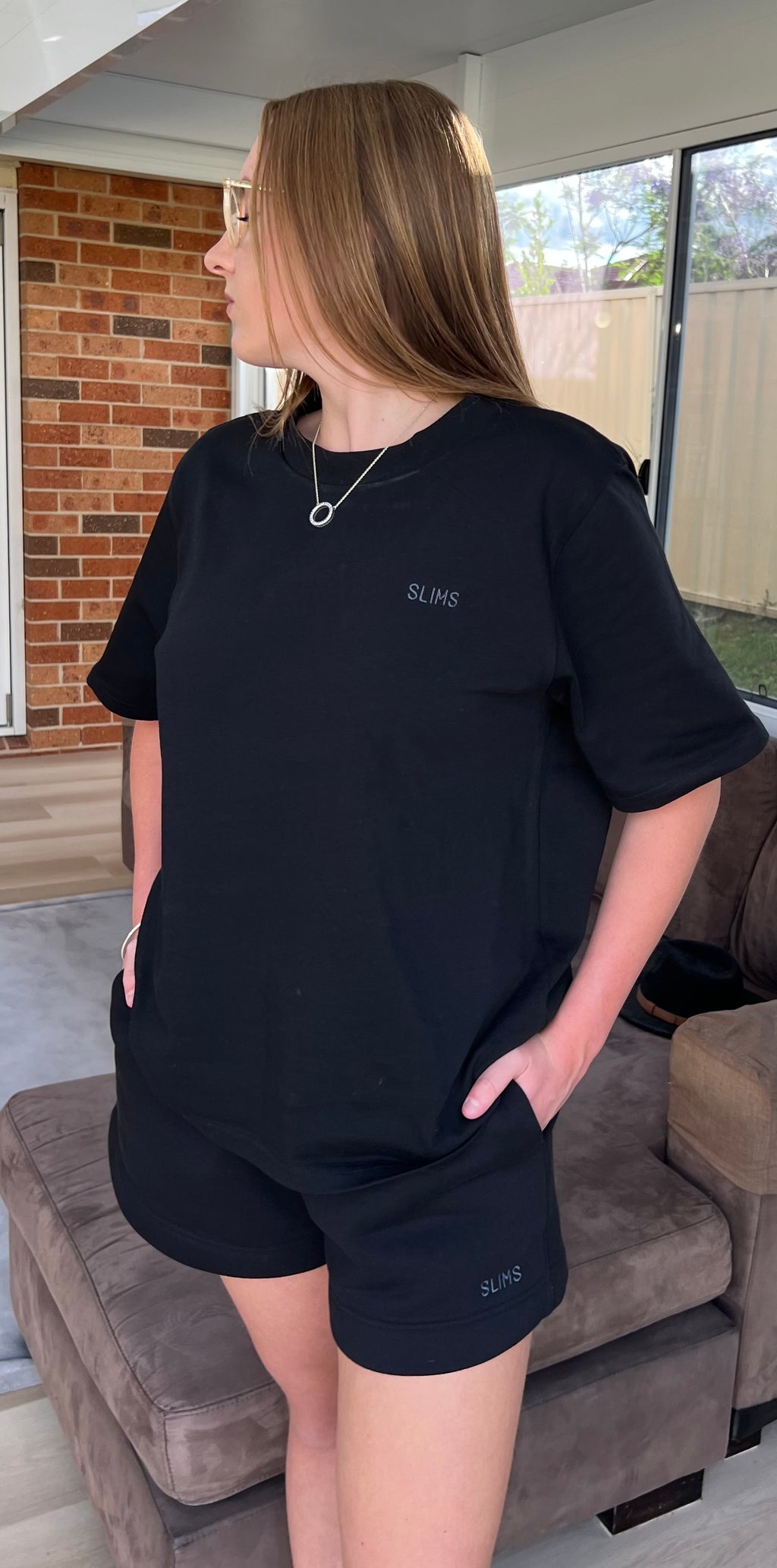 Womens Black Slims Tee (T-shirt only) PRE-PAID ITEM