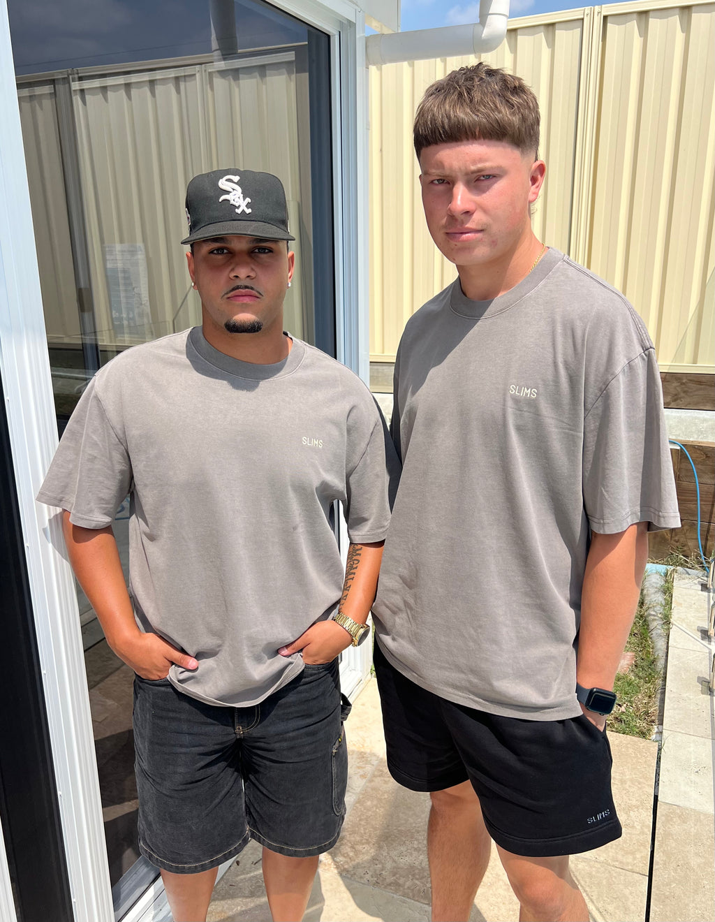 Men’s Grey Slims Tee- (T-Shirt Only)
