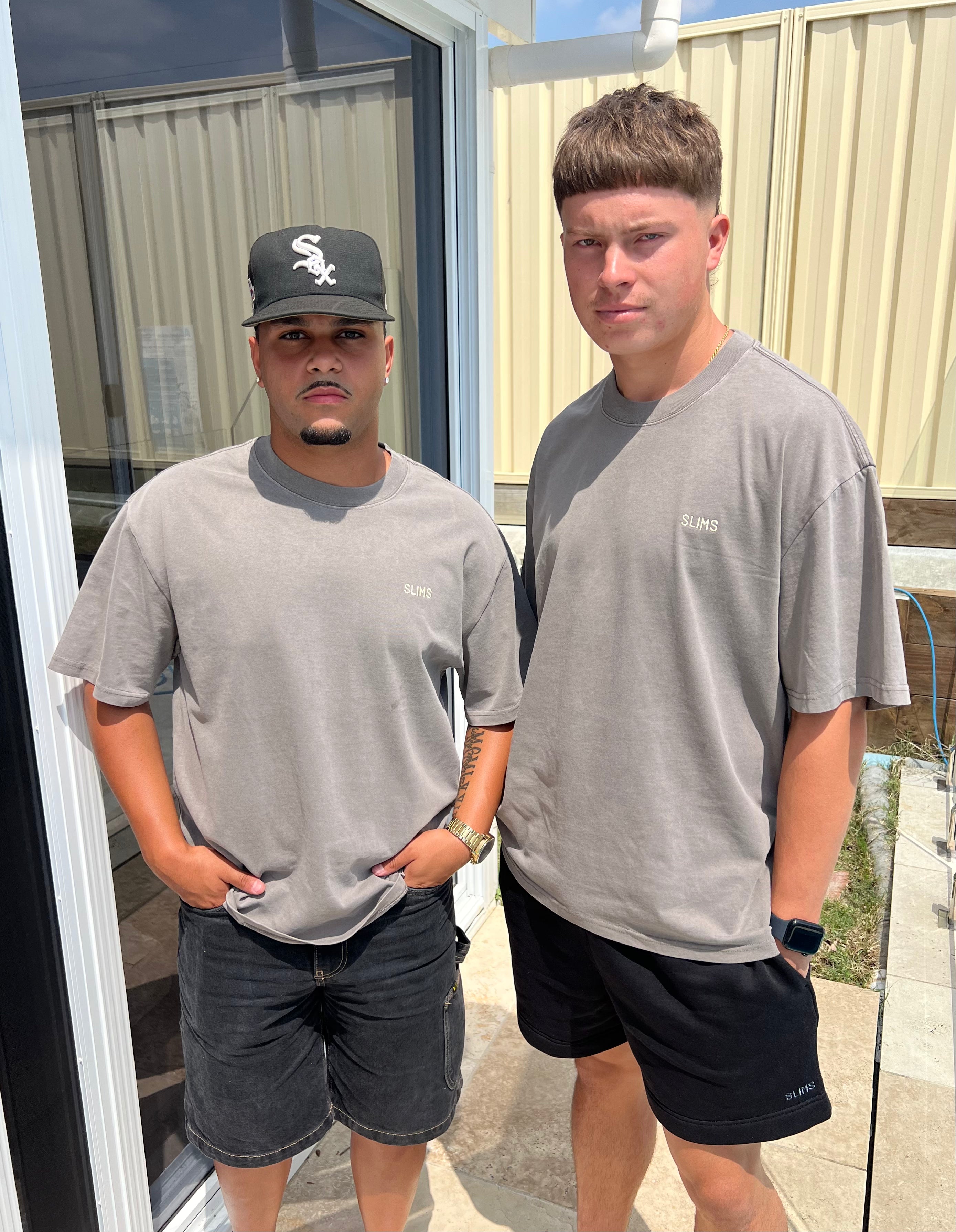 Men’s Grey Slims Tee- (T-Shirt Only)