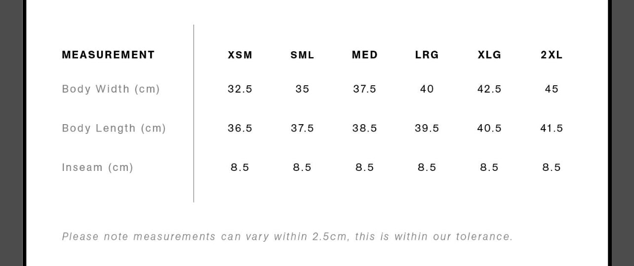 Womens Bone Slims Shorts (Shorts Only) PRE-PAID ITEM