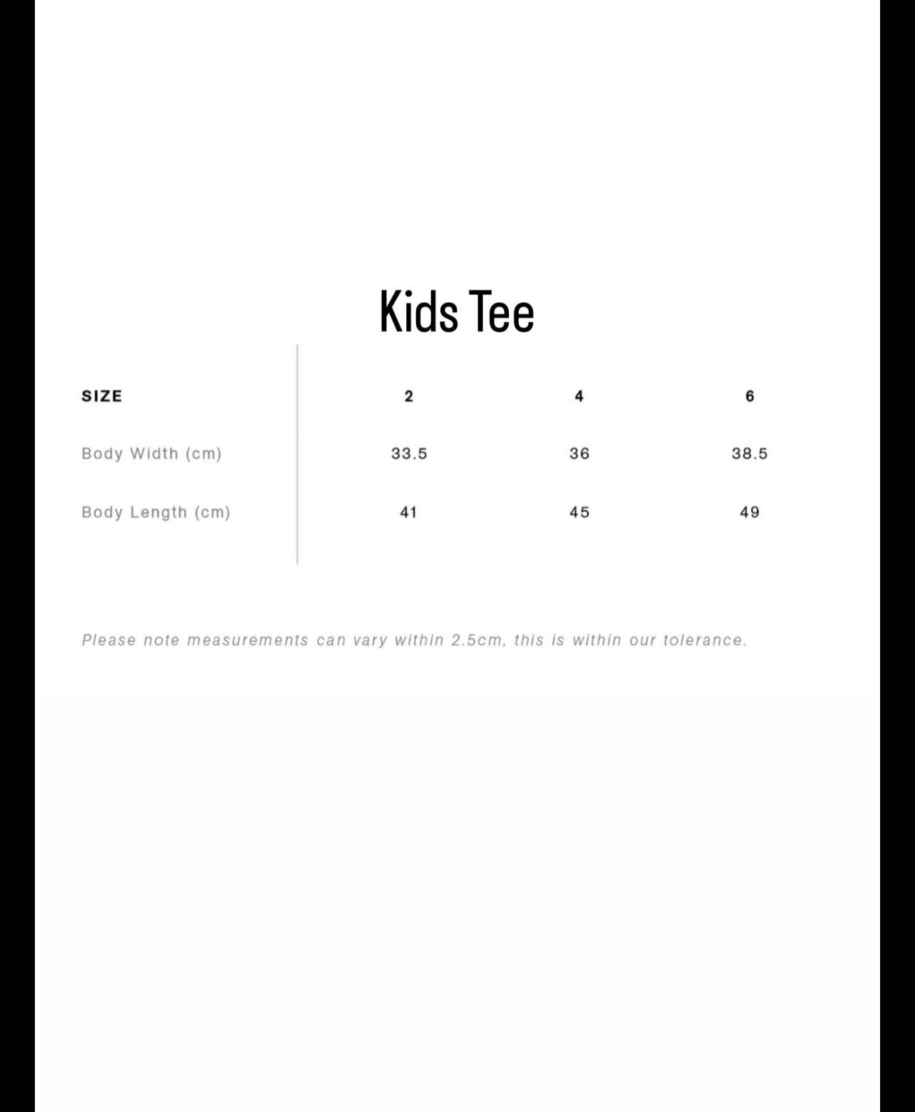 Kids and Youth Grey Slims Tee (T-Shirt Only)