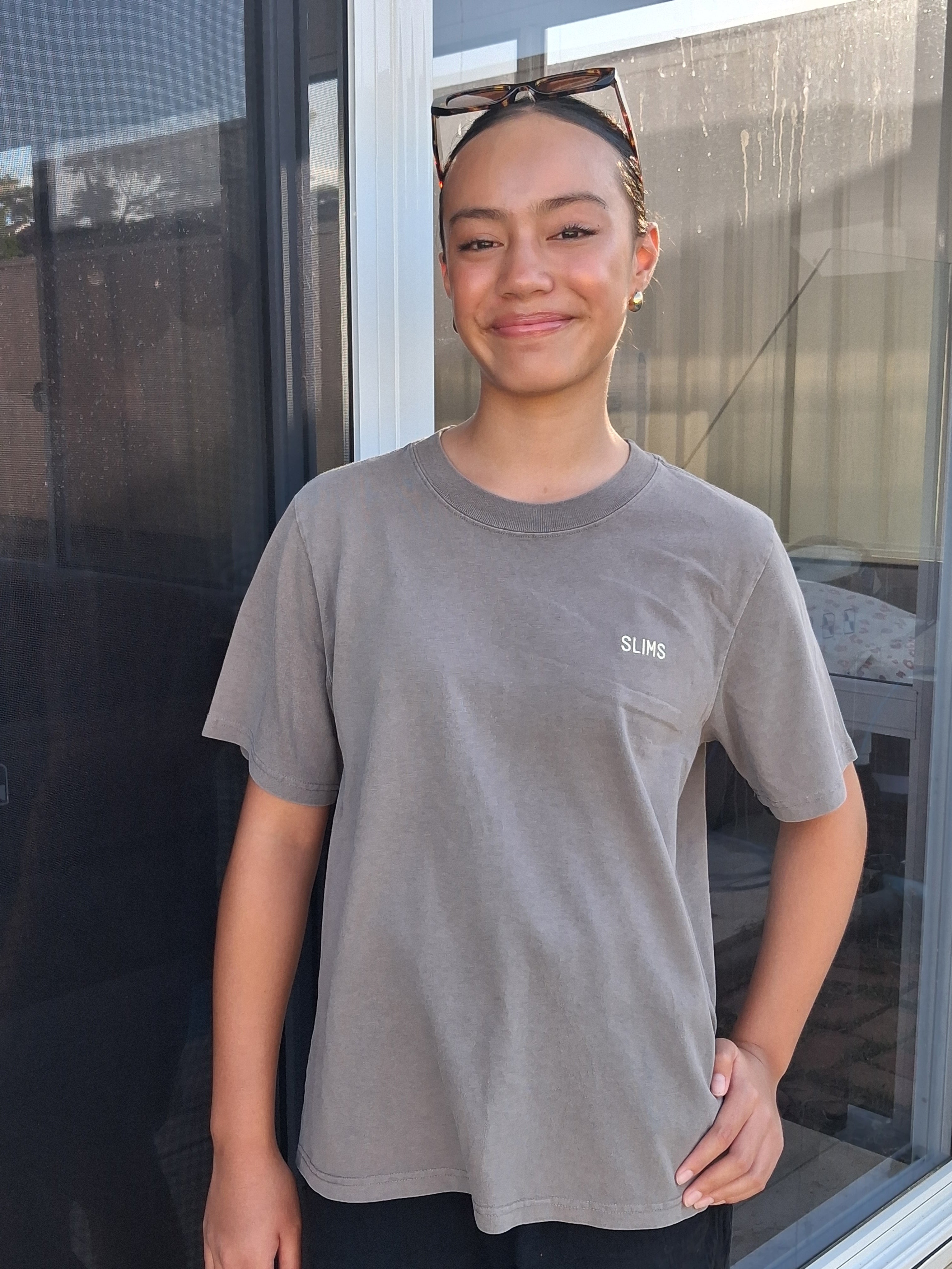 Womens Grey Slims Tee (T-shirt Only)