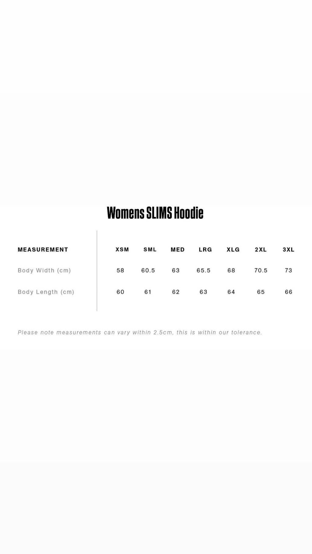 Women’s Slims Hoodie (Pre-Order)-NEW